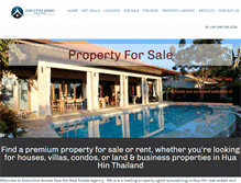 Tablet Screenshot of executive-homes-huahin.com